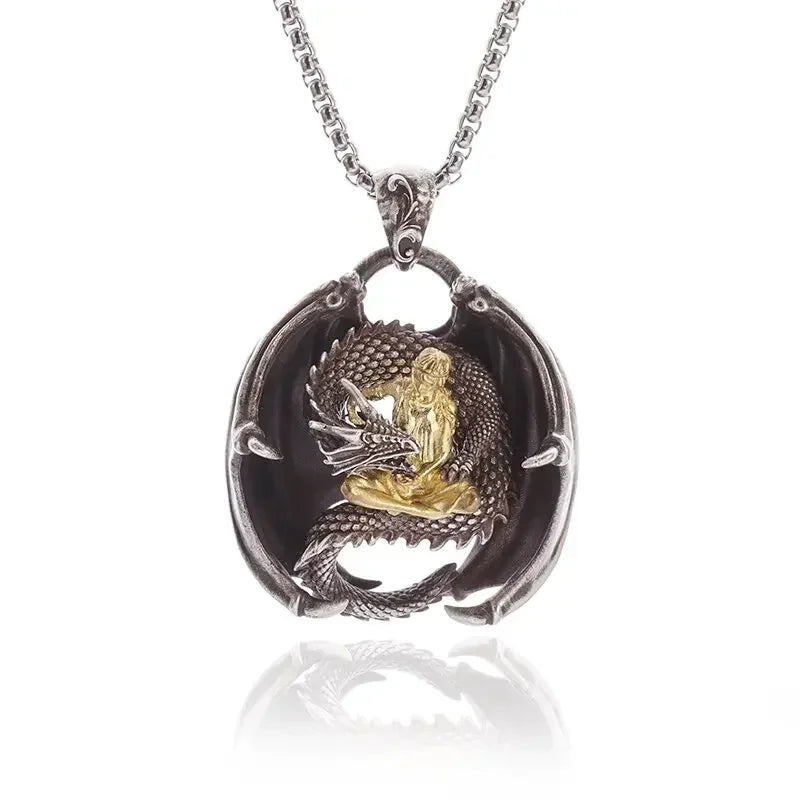 Angel Stainless Steel Pendant Necklace