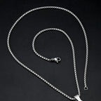 Male Retro Motorcycle Engine Pendant Necklace Men Hip Hop Street Culture Stainless Steel Fashion Trendy Necklace Boy Jewelry New