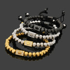 Crown Beads Charm Bracelet — Stainless Steel