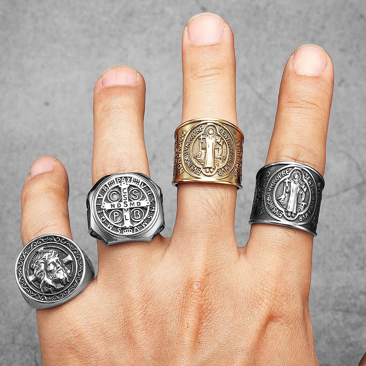 St. Benedict Ring — Stainless Steel