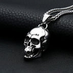 Death Totem Skull Pendant Necklace — Stainless Steel