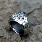 Vintage Lucifer Satan Witchcraft Ring — Stainless Steel