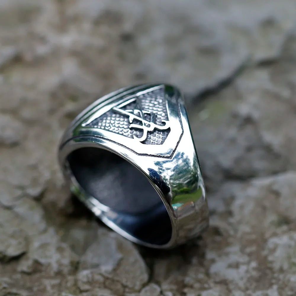 Vintage Lucifer Satan Witchcraft Ring — Stainless Steel