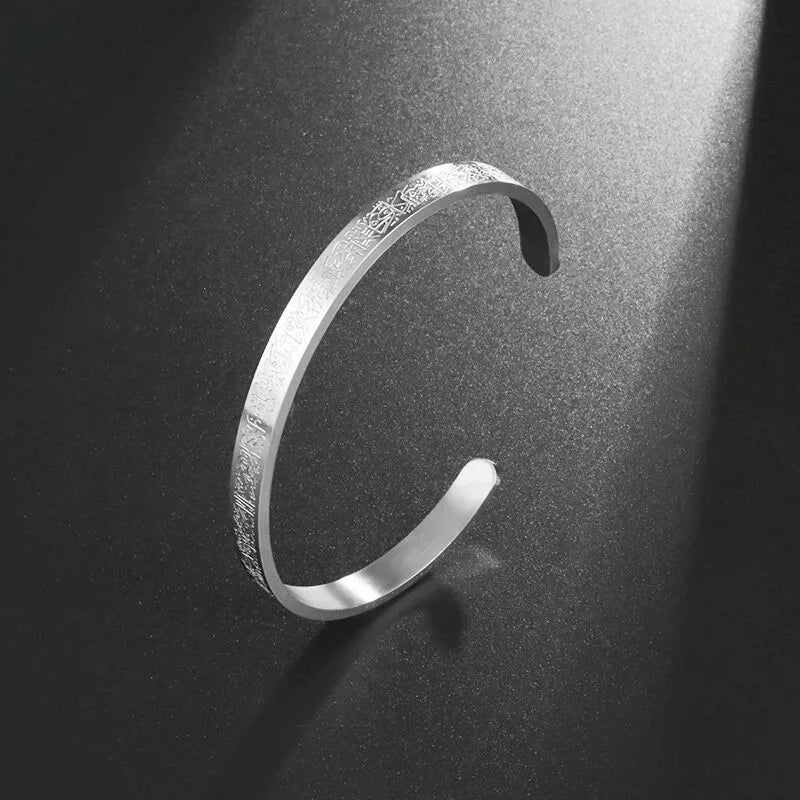 Fashion Design Stainless Steel Curved Tableware Fork Open Bracelet Men and Women Personality Charm Hip Hop Casual