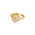 Customized Pattern Stainless Steel Ring Personalized Logo Stainless Steel Open Adjustable Ring Wedding Gift Wholesale