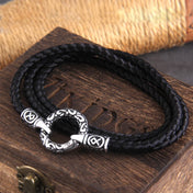 Stainless Steel Nordic Viking Rune Clasp Pendant