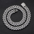 Iced Out Cuban Link Chain Necklace — Copper Alloy 15mm