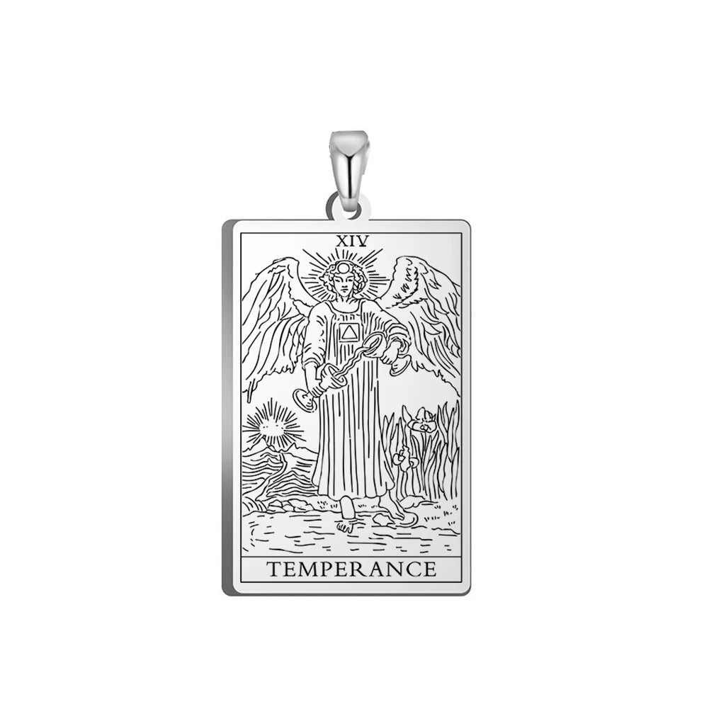 Tarot Major Arcana Amulet Necklace — Stainless Steel