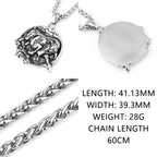 Stainless Steel Animal Bull Necklace Men Women Vintage Punk Pendant Necklace Glamour Hip Hop Biker Creative Jewelry Wholesale
