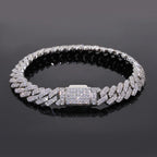 Iced Out Cuban Chain Necklace Stainless Steel 8MM