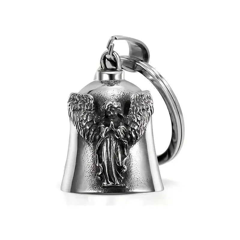 Norse Gods Odin Celtic Knot Motorcycle Bell Necklace Men's Punk Riding Rock Lucky Exorcism Amulet Jewelry
