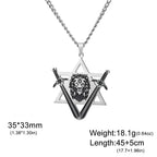 Lion Head Pendant Necklace — Gold