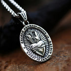 Sacred Heart Jesus Cross Pendant — Stainless