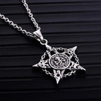 Skull Steel Pendant Five Star