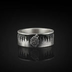 Odin Norse Rune Couple Ring — Stainless Steel