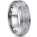 Fashion Black Narrow Wood Grain Stainless Steel Rings For Men Anniversary Party Jewelry Accessories Classical Men Rings