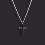 Cross Black Pendant Japanese Korean