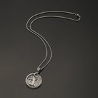 Vintage Viking Tree of Life Pendant Necklace — Two-Tone