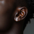 Iced Out Prayer Hand Earrings — 925 Silver