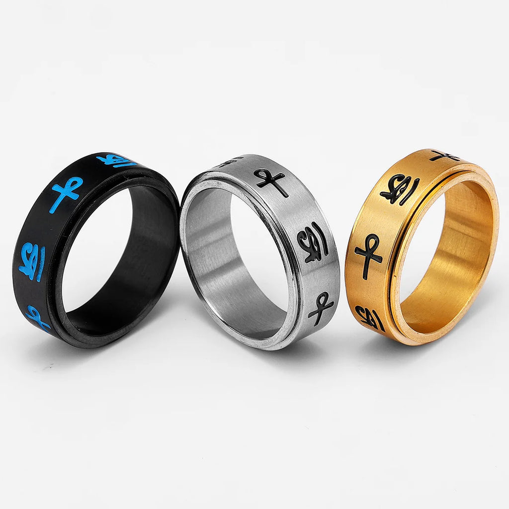 Eye of Horus Ring Stainless Steel