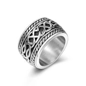 Celtic Spiral Knot Ring — Stainless Steel