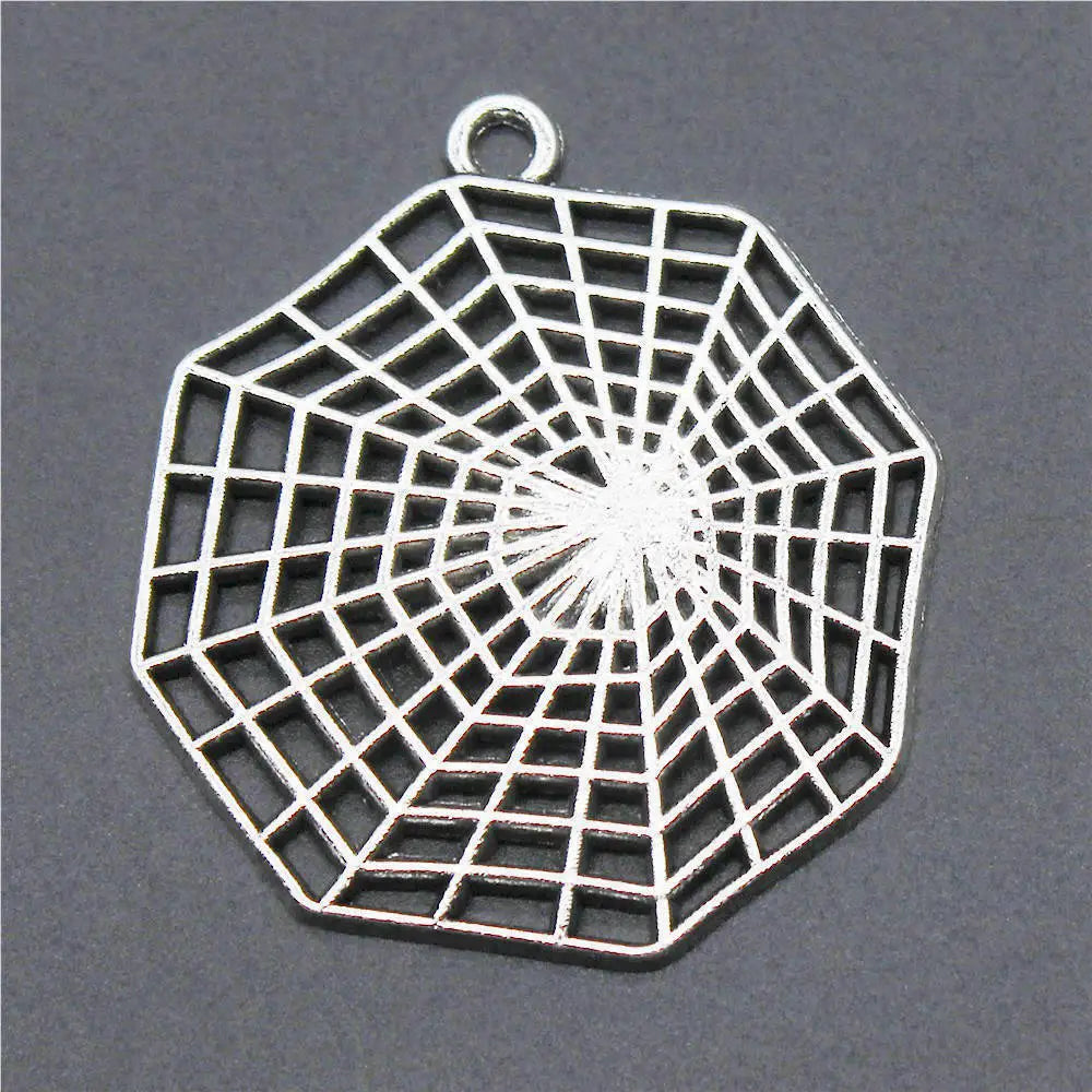 Boho Spider Web Charms Pendant Female Jewelry Bulk Cheapest Items