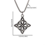 Celtic Witch Knot Pendant Necklace — Stainless Steel