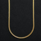 Gold Cuban Chain Necklace 4mm — Stainless Steel