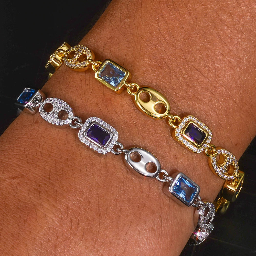 Iced Out Cuban Bracelet Stainless Steel 8MM