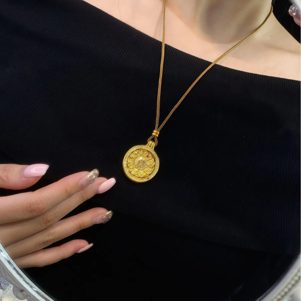 Iced Out Gold Pendant