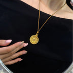 Iced Out Gold Pendant