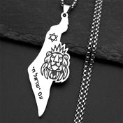 Lion of Judah Star of David Necklace — Stainless Steel