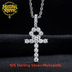Iced Out Cross Pendant — 925 Silver