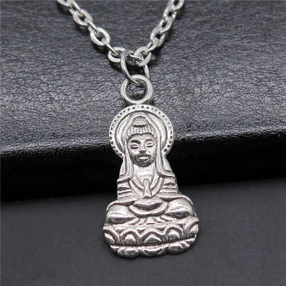 Vintage Chief Pharaoh Necklace On The Neck 43Cm Chain Girl Jewellery Beach Art Supplies