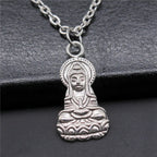 Vintage Chief Pharaoh Necklace On The Neck 43Cm Chain Girl Jewellery Beach Art Supplies
