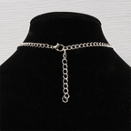 Large Pentacle Pentagram Round Star Of David Pendant Necklace Adjustable Length Long Jewelry Choker Link Chain Lagenlook 34"