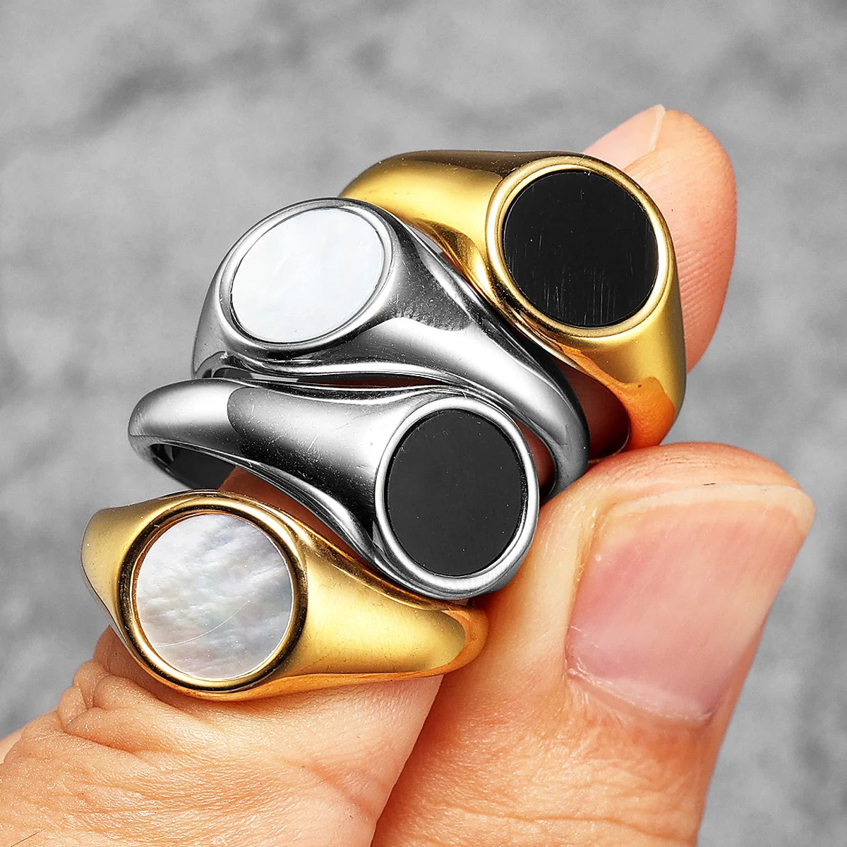 Shell Minimal Ring — Stainless Steel