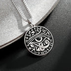 Witch Knot Necklace Celtic Knot Pendant Stainless Steel Amulet Triskelion Ankh Cross Pentagon Jewelry Birthday Gift for Women