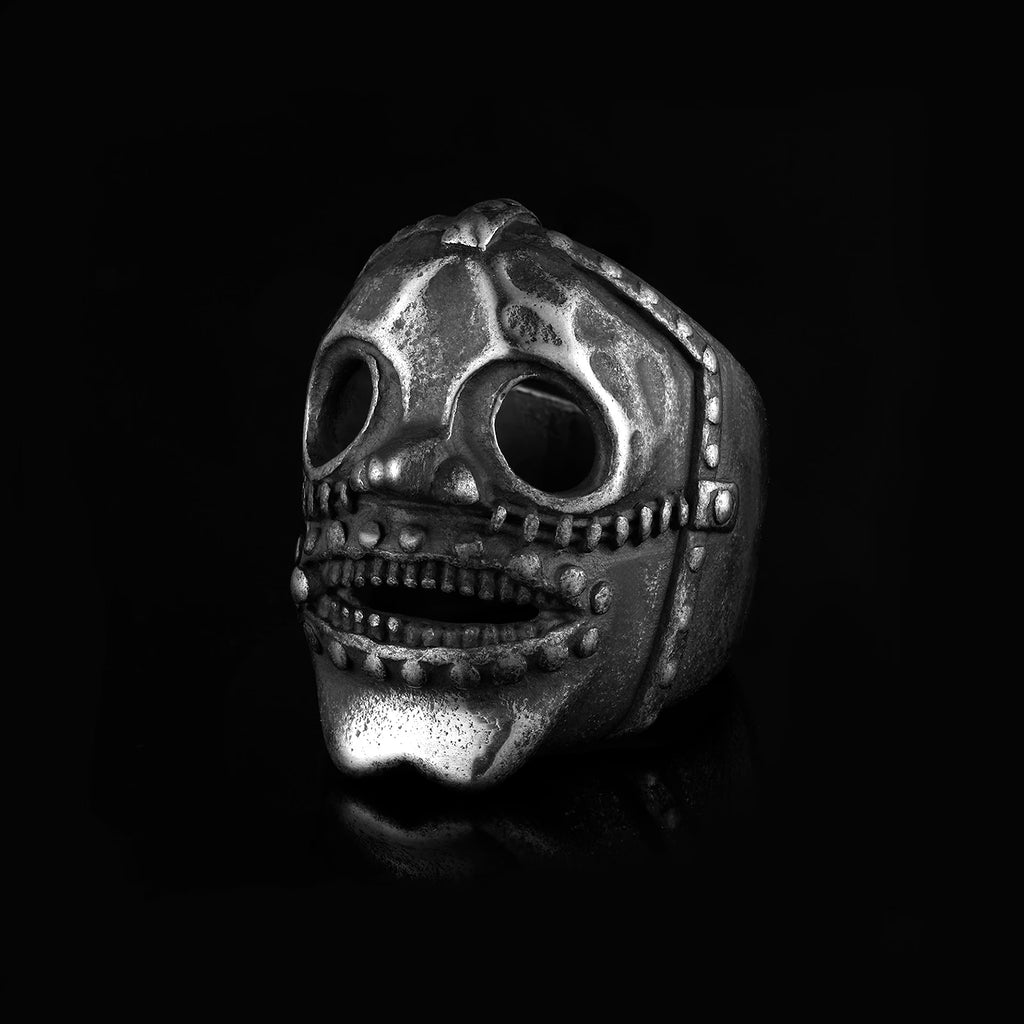 Men's Calvarium Skull Ring Gothic 316L Stainless Steel Biker Ring Motorcycle Band jewellery Party Gift OSR734