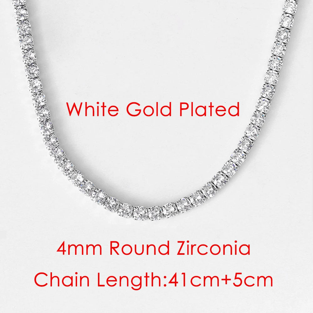 Iced Out Tennis Choker — Stainless Steel