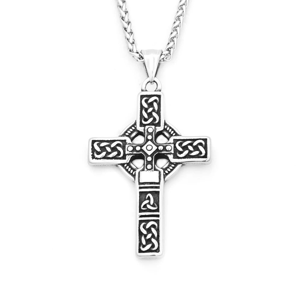 Viking Celtic Stainless Steel Pendant Necklace