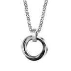 Round Ring Pendant Necklace — Stainless Steel