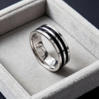 10MM Wide Trendy Stainless Steel Ring For Woman And Man Valentine's Day gift