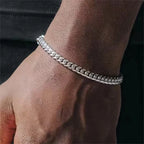 Square Ball Chain Bracelet — Stainless Steel