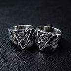 All-Seeing Eye Octopus Tentacle Signet Ring — Stainless Steel