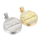 New Last Supper Pendant Cuban Chain Necklace With 14mm Iced Out Chain Fashion Hip Hop Men Charm Pendant Tennis
