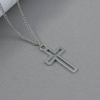 Retro Cross Pendant Necklaces for Women Men Gothic Steampunk Skull Necklace Chain Hip Hop Jewelry Gifts