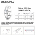 Men's Ring 925 Sterling Silver Couple Rings Square CZ Inlay Minimalist Daily Wear Jewelry Gift for Men Valentine's Day