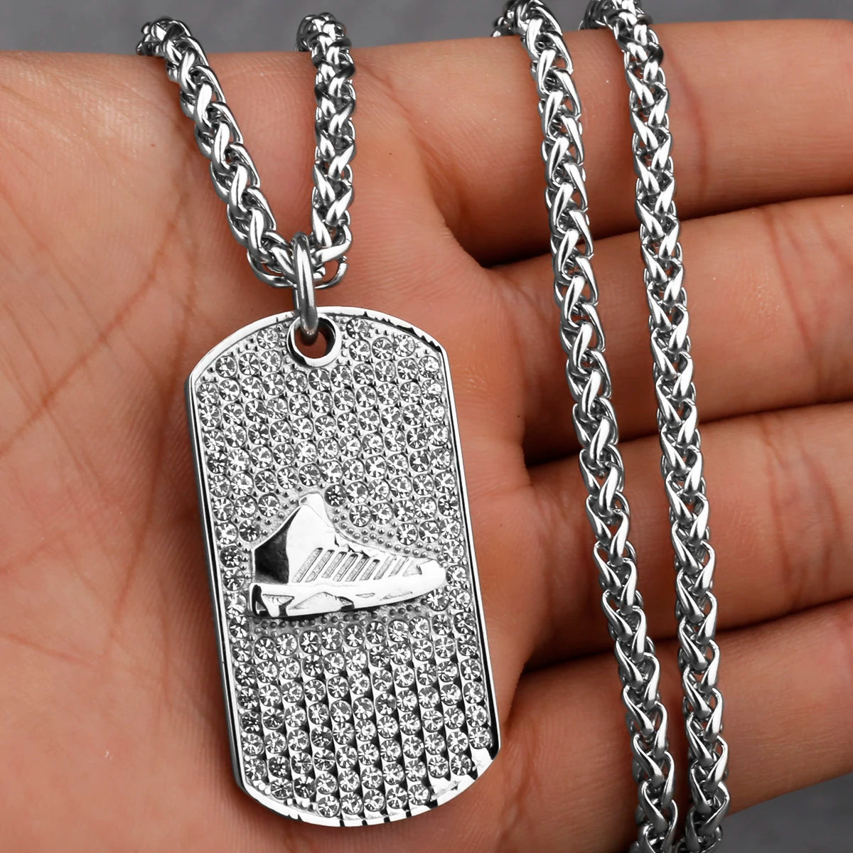 Minimal Pendant Necklace — Stainless Steel