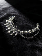 Alternative Copper Skull Thorn Choker - Jewelry Accessories for Women and Men, Spiked Pendant Necklace, Bold Unisex
